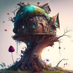 dead-tree-without-leaves-floating-front-light